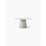Table � manger ronde en c�ramique cr�me et le plateau portland 150x75cm sandro - vincent sheppard