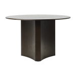 Table � manger ronde en ch�ne teint� marron 120x75cm bue - normann copenhagen