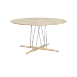 Table � manger ronde d'ext�rieur en teck non trait� 140x74cm e022 - carl hansen & s�n