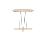 Table � manger ronde d'ext�rieur en teck non trait� 80x74cm e022 - carl hansen & s�n
