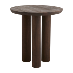 Table � manger ronde haute en bois de manguier 70x75cm helin - nordal