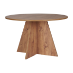 Table � manger ronde en m�lamine 120x75cm virella - home design