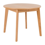 Table � manger ronde � rallonge en ch�ne 95cm woodyou - custom form