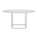 Table en marbre blanc 145cm florence - new works