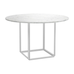 Table en marbre blanc carrera 120 cm florence - new works