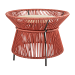 Table marron plateau en marbre cr�me caribe chic - ames
