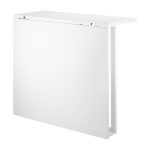 Table pliante blanche en mdf et pieds blancs en acier - string furniture