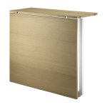 Table pliante en ch�ne et pieds blancs en acier pour syst�me string - string furniture