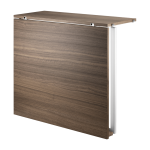 Table pliante en noyer et pieds blancs en acier - string furniture