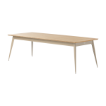 Table rectangulaire en ch�ne et acier gris beige 240x100cm 55 - tolix