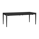 Table rectangulaire extensible en ch�ne noir 200 / 300 x 90 cm heart'n'soul - umage