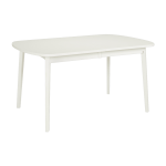 Table rectangulaire en mdf et bouleau massif blanc 142 x 90 cm rainbow - hans k