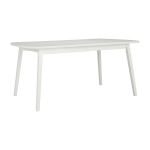 Table rectangulaire en mdf et bouleau massif blanche 162 x 100 cm rainbow - hans k