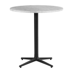 Table ronde 70 cm 4 pieds en marbre blanc allez marble - normann copenhagen