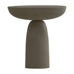 Table ronde en b�ton cir� anthracite 50 x 47 cm olo - mogg