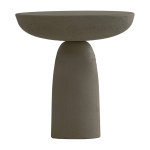 Table ronde en b�ton cir� anthracite 50 x 47 cm olo - mogg