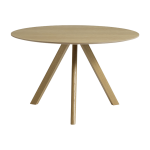 Table ronde en bois de ch�ne laqu� 120x73cm cph 20 2. 0 - hay