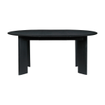 Table ronde extensible en h�tre huil� noir 117 cm bevel - ferm living