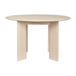 Table ronde en h�tre huil� blanchi 117 cm bevel - ferm living