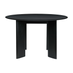 Table ronde en h�tre huil� noir 117 cm bevel - ferm living