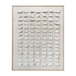 Tableau mural en �corces d'arbre � pin blanc articque 101x4x127cm nils - versmissen