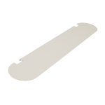 Tablette pour support tv en m�tal blanc pearl 99x18cm pipe - pedestal