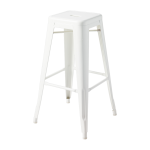 Tabouret en acier blanc pur 75cm - tolix