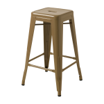 Tabouret en acier brun vert 65cm - tolix