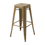 Tabouret en acier brun vert 75cm - tolix