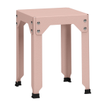 Tabouret en acier galvanis� baby pink 45 cm hegoa - mati�re grise