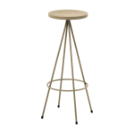 Tabouret en acier gris olive 75 cm nuta - mobles 114