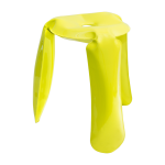 Tabouret en acier inox jaune brillant plopp mini - zieta