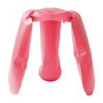 Tabouret en acier inox rouge plopp mini - zieta
