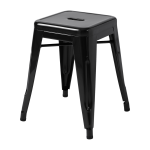 Tabouret en acier noir fonc� 45cm - tolix