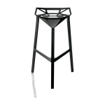 Tabouret en aluminium noir 77 cm one - magis