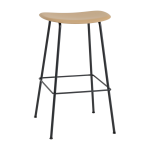 Tabouret de bar 75cm ocre pi�tement tubes fiber - muuto