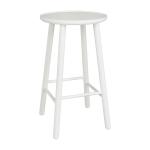 Tabouret de bar en bouleau blanc 63 cm zigzag - hans k