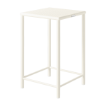 Tabouret de bar carr� en acier tress� blanc perl� 65cm t37 - tolix