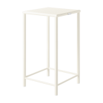 Tabouret de bar carr� en acier tress� blanc perl� 75cm t37 - tolix
