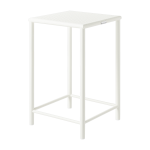 Tabouret de bar carr� en acier tress� blanc pur 65cm t37 - tolix