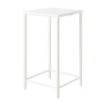 Tabouret de bar carr� en acier tress� blanc pur 75cm t37 - tolix
