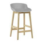 Tabouret de bar en ch�ne laqu� et pp gris 65 cm hyg - normann copenhagen