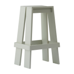 Tabouret de bar en fr�ne teint� gris 75cm let - normann copenhagen