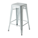 Tabouret de bar de jardin en acier galvanis� 65cm h65 - tolix