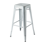 Tabouret de bar de jardin en acier galvanis� 75cm h75 - tolix