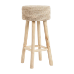 Le tabouret de bar en raphia - bazar bizar