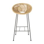 Tabouret de bar en rotin yvonne - bloomingville