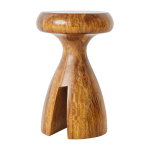 Tabouret en bois de ch�taignier 34 x 52 cm - hkliving