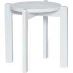 Tabouret en bois de ch�ne gris clair 45 x 42 cm always - h�bsch