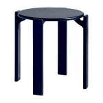 Tabouret en bois de h�tre laqu� bleu 46, 5x46cm rey - hay